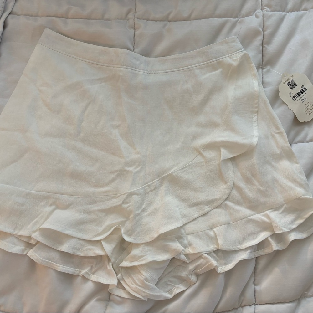 Altar’d State White Layered Skort, Short, Women’s, Girls, Color: white, Medium